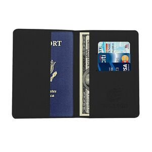 Go Green Power TR1220BK Leather Passport Holder (PU) - Black,